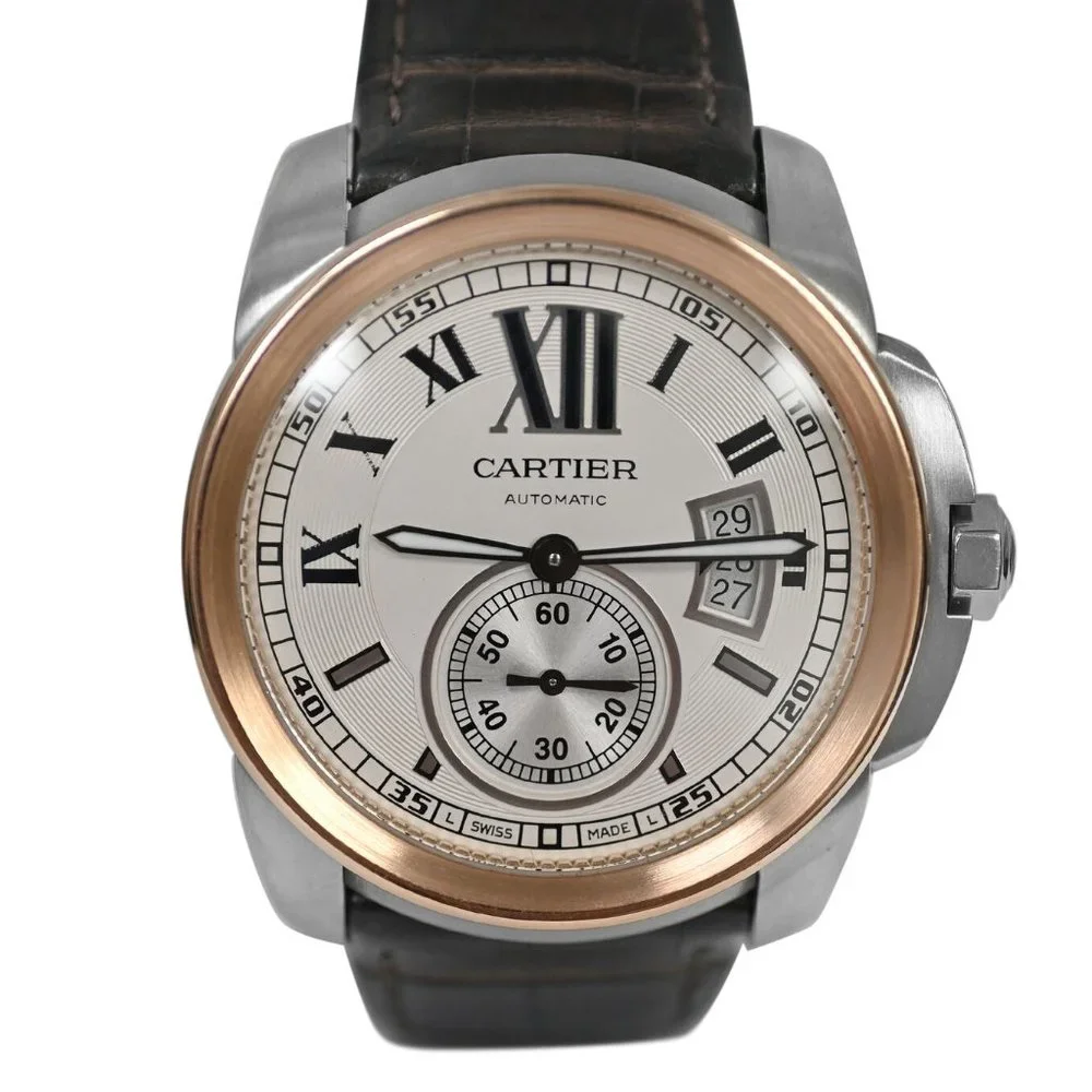 Sale! Cartier 42mm Rose Gold Automatic Watch With Box & Cards!!!!